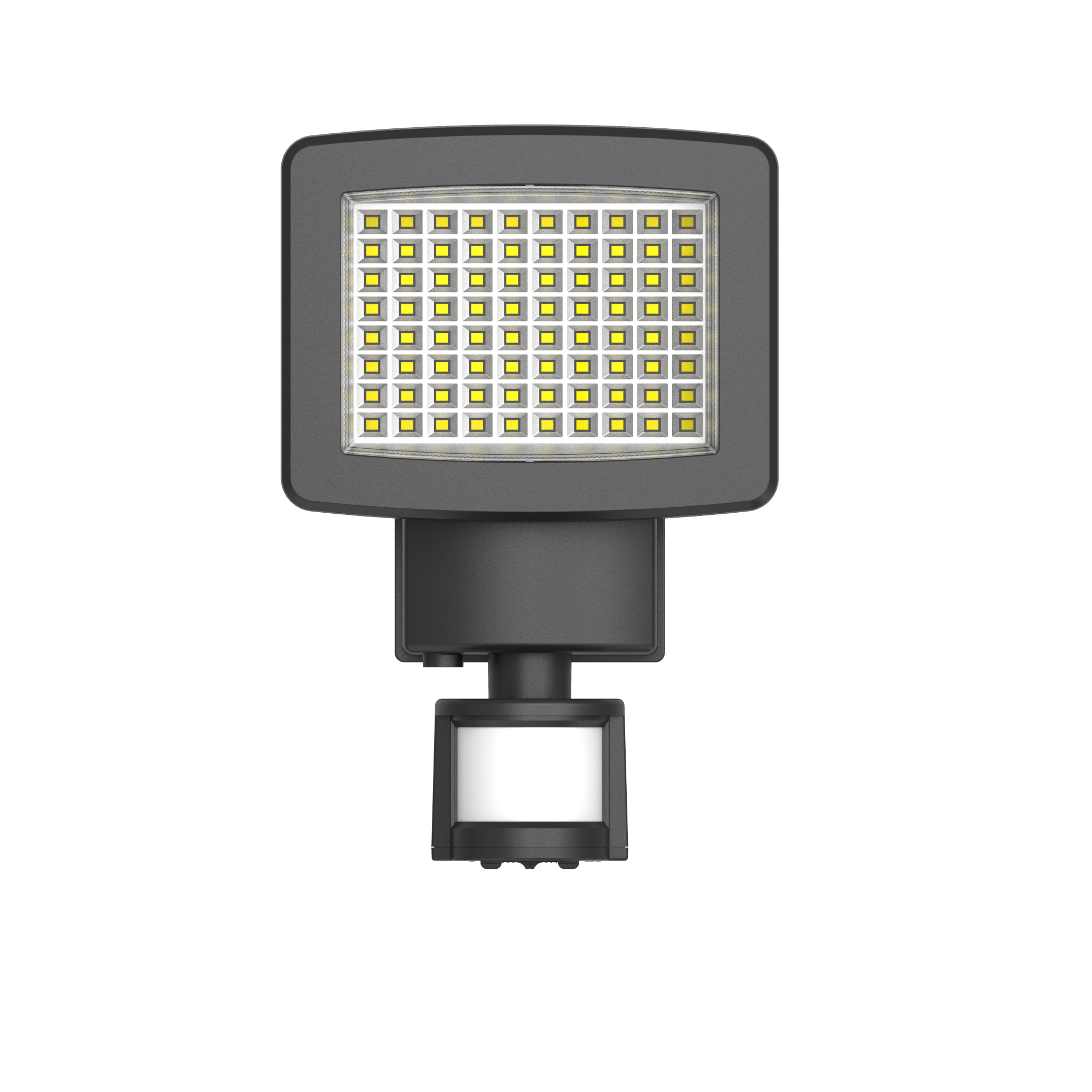 1000 Lumens black Solar Motion Sensor Security Light