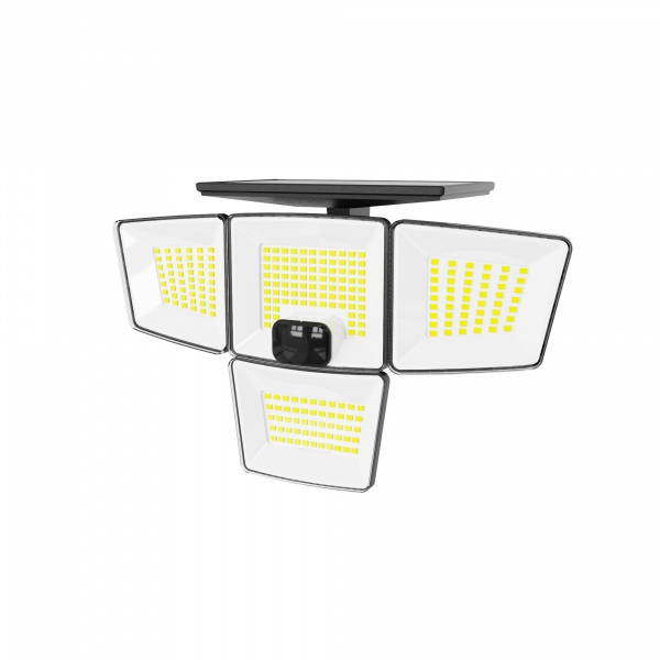 1800 Lumens Four Head Solar Motion Sensor Security Light