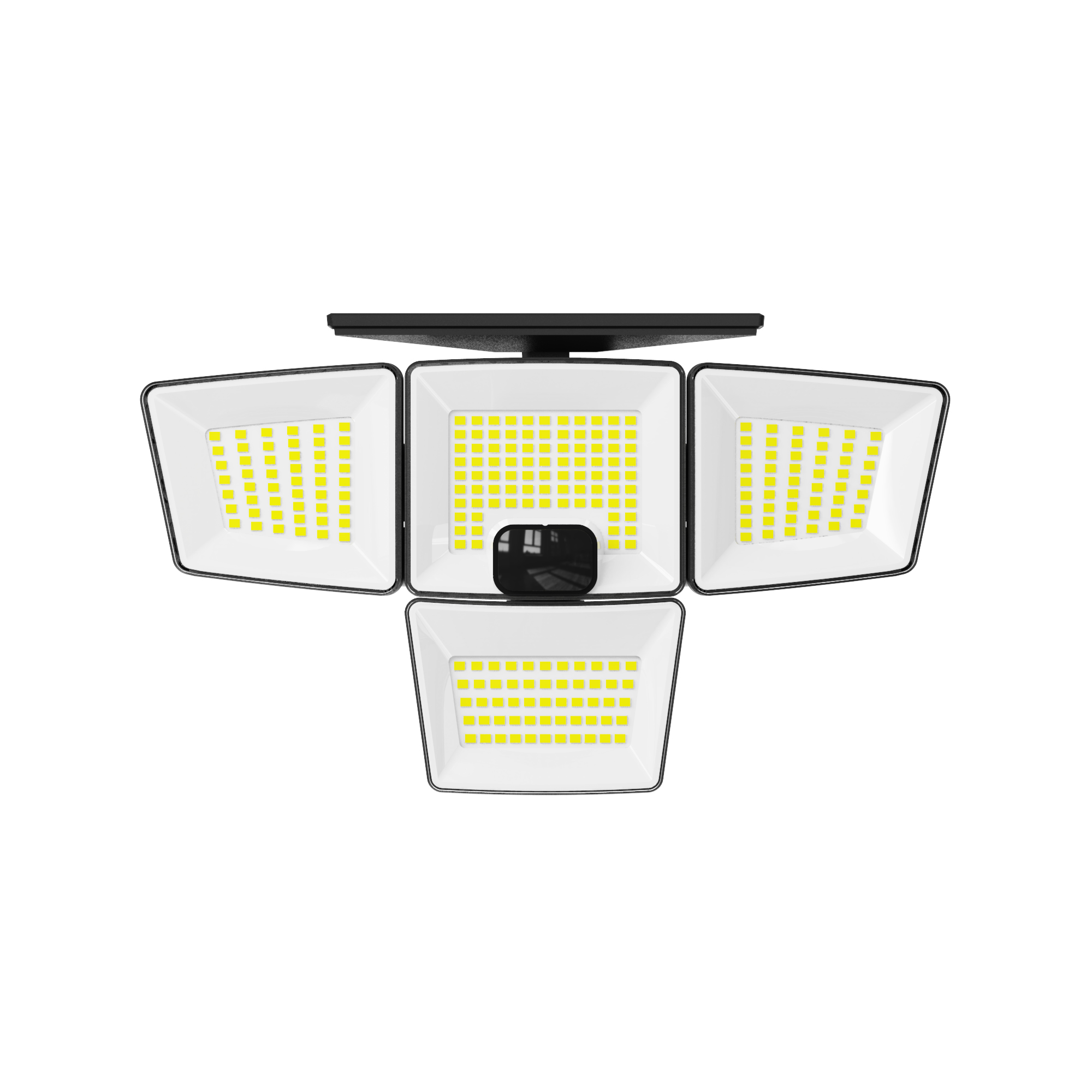 1800 Lumens Four Head Solar Motion Sensor Security Light