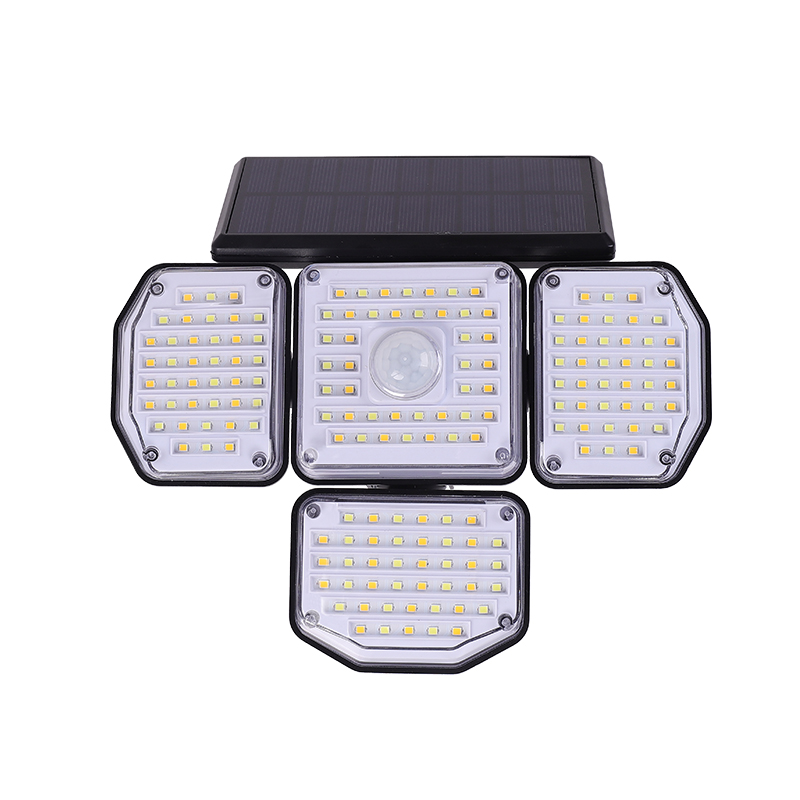 800 Lumens Triple Head Solar Motion Sensor Security Light