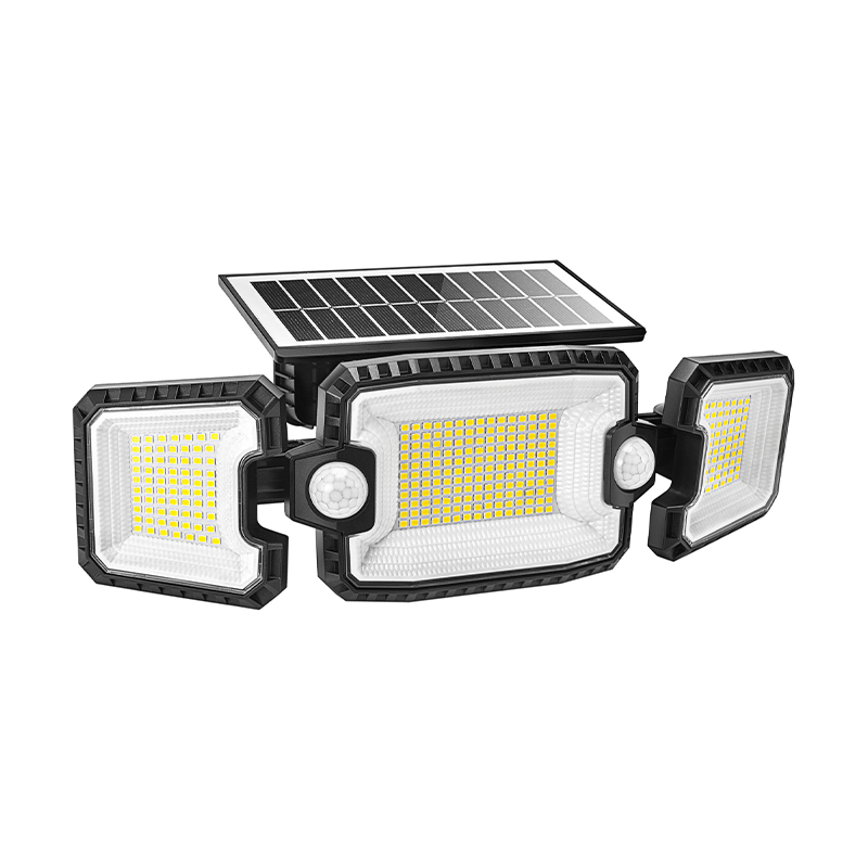 1000 Lumens Triple Head Solar Motion Sensor Security Light with Dual Sensor