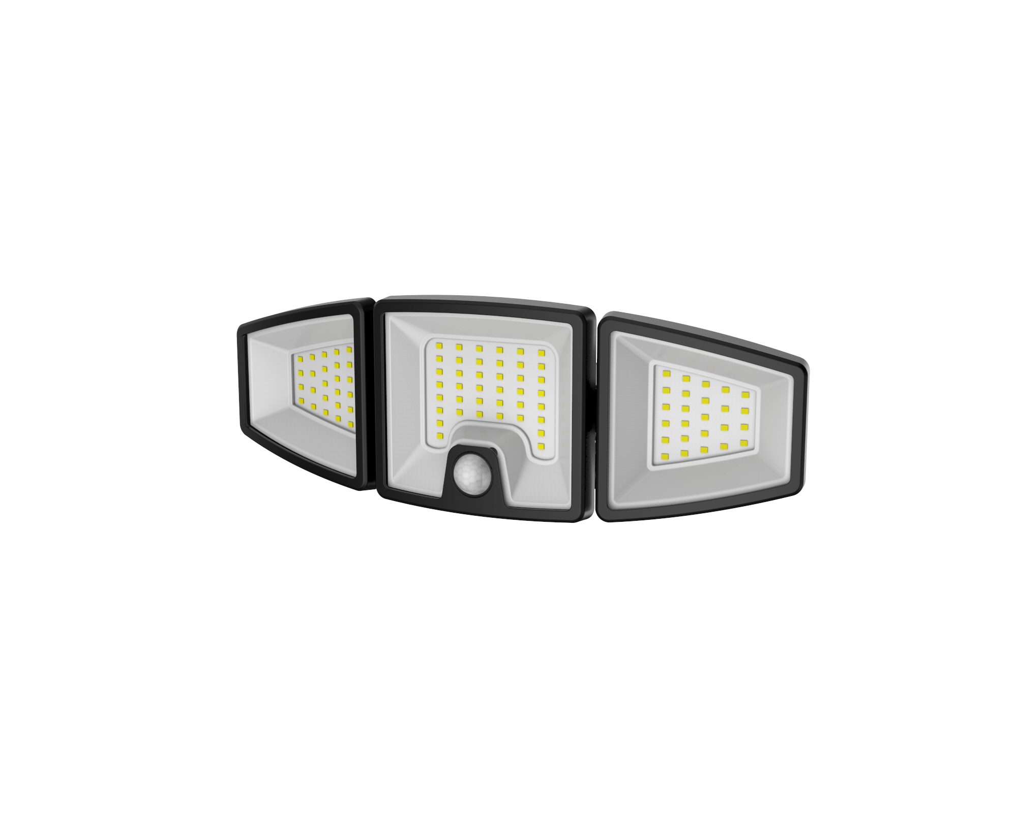 1500 Lumens Triple Head Solar Motion Sensor Security Light