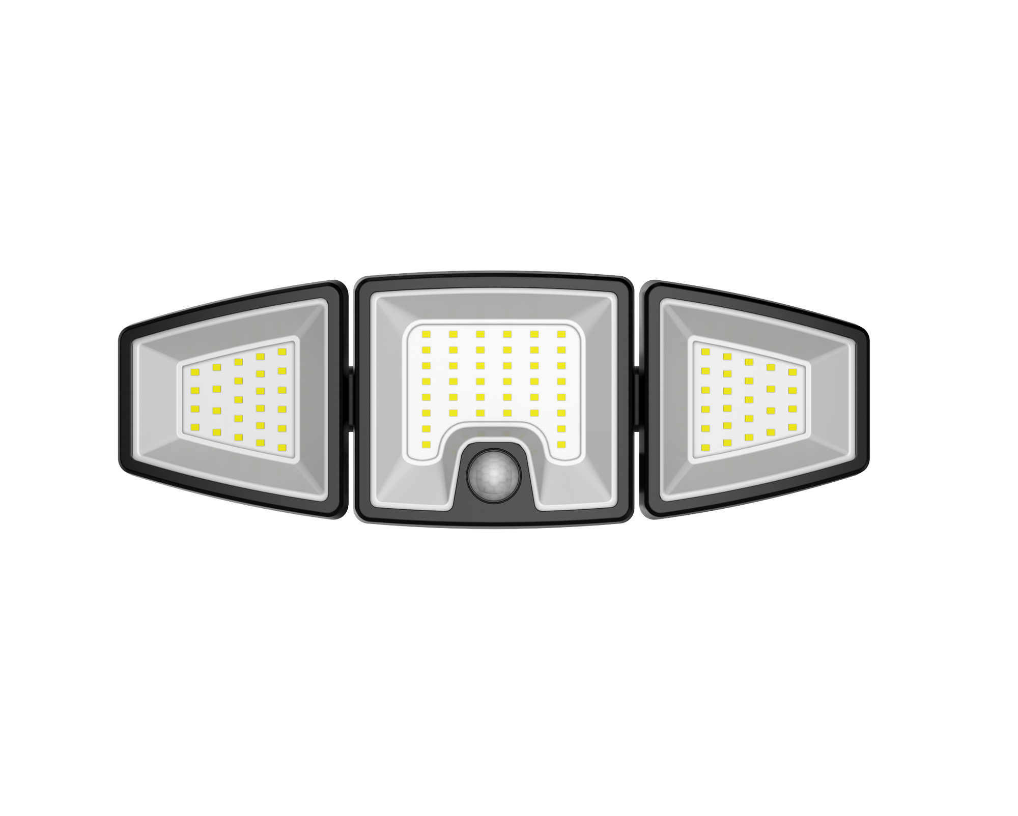 1500 Lumens Triple Head Solar Motion Sensor Security Light