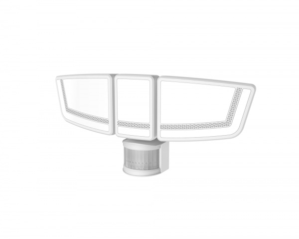 2000 Lumens Triple Head Solar Motion SensorSecurity Light with Ambient Lighting