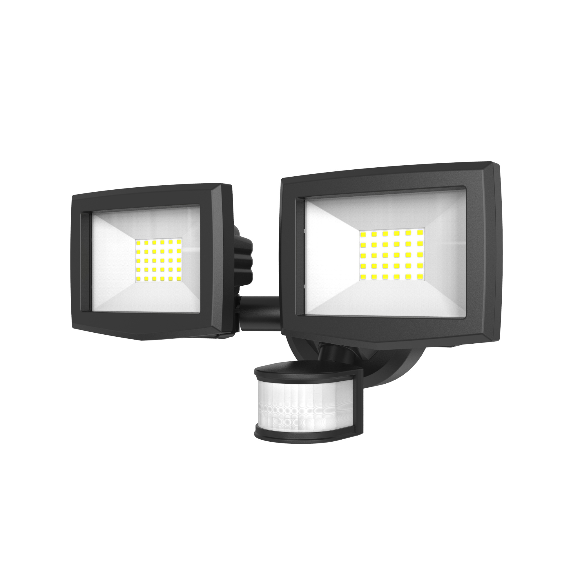 3000 Lumens Dual Head Solar Motion Sensor Security Light