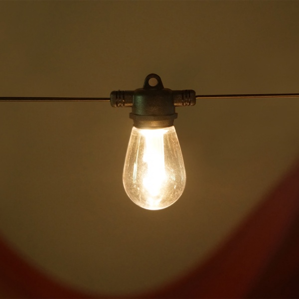 15 globes vintage S14 LED Outdoor String Lights for Patio Lights Outdoor 