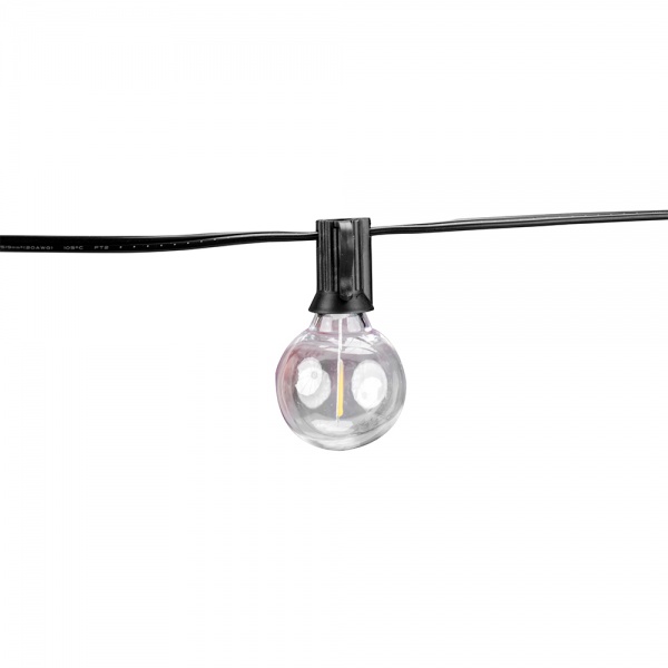 25 Bulbs G40 LED Globe String Lights Dimmable Waterproof Shatterproof Strings Light 