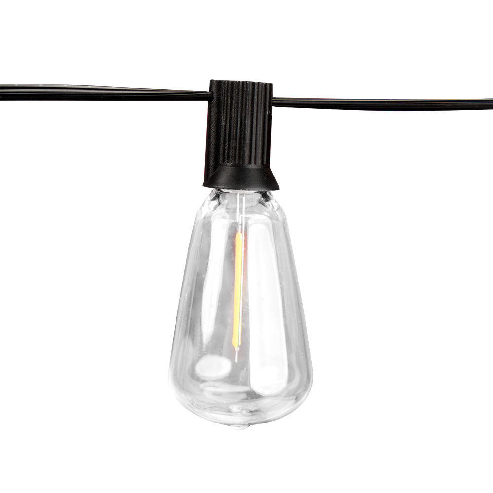 15 Bulbs Solar String Lightwith ST38 Type LED Bulbs