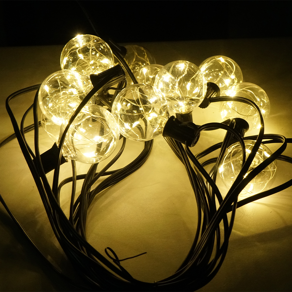 12 Bulbs Warm White Fairy LED Solar String Light