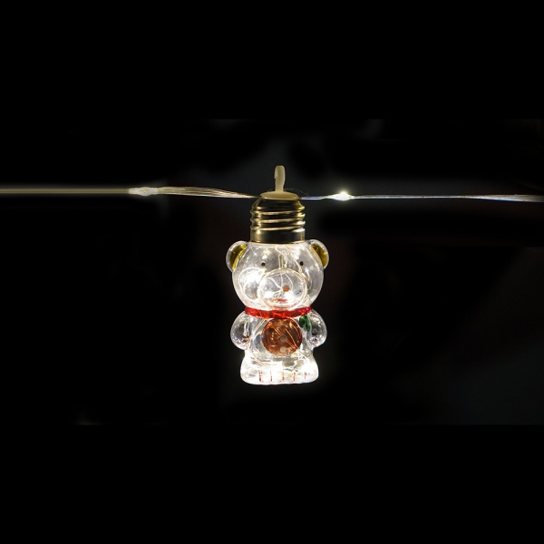 10 Bulbs Christmas Bears Solar String Light