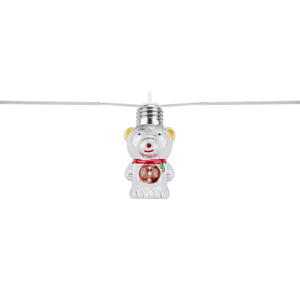 10 Bulbs Christmas Bears Solar String Light