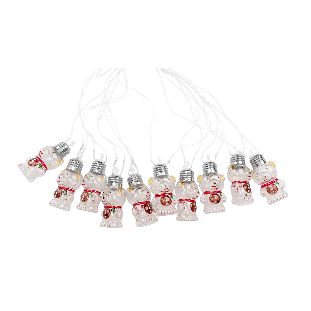 10 Bulbs Christmas Bears Solar String Light