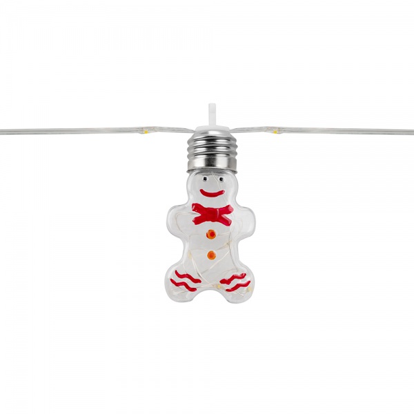 10 Bulbs Christmas Dolls Solar String Light