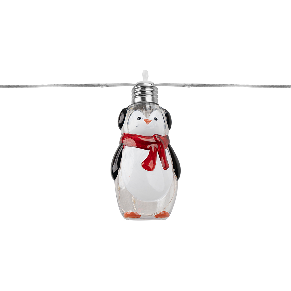 10 Bulbs Christmas Big Penguins Solar String Light