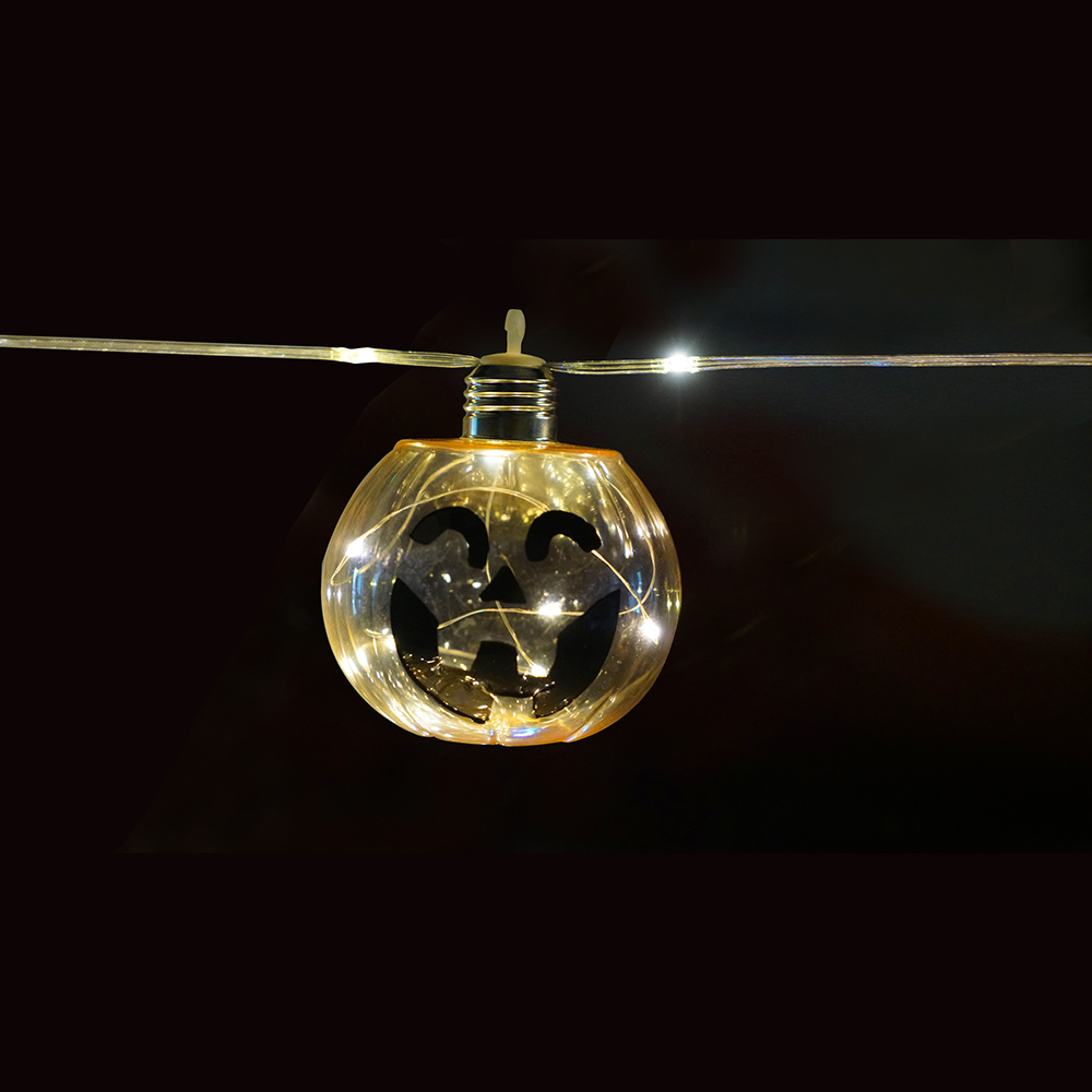 10 Bulbs Halloween Pumpkin Solar String Light
