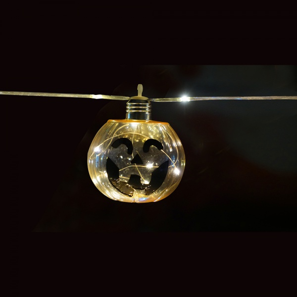 10 Bulbs Halloween Pumpkin Solar String Light