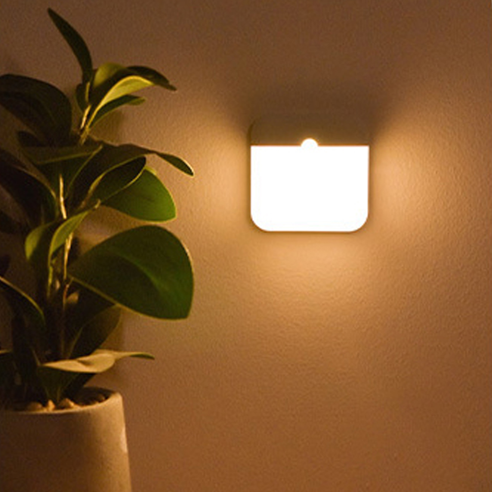 Square 20LED large panel induction night light