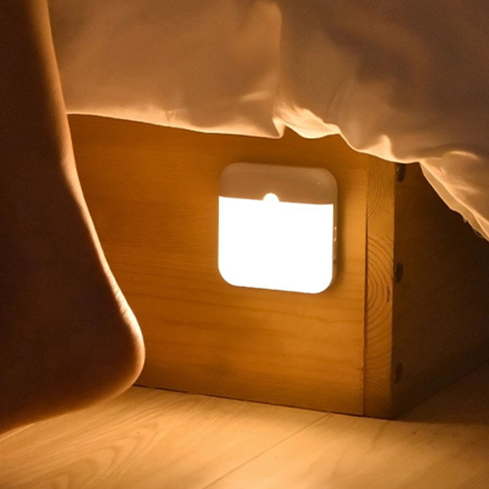 Square 20LED large panel induction night light
