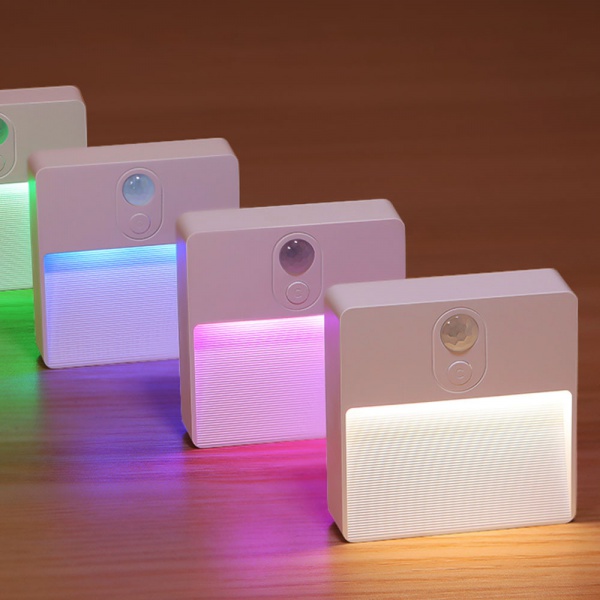 Square RGB color selection sensor night light